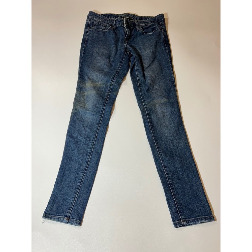 Mossimo Skinny Jeans Womens 2/26 Blue Excellent Low Rise Slim Stretch Denim